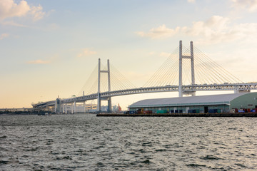 Fototapeta premium 海の上の吊り橋