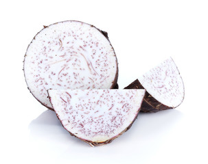 taro isolated on white background