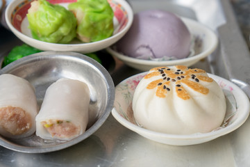 Dimsum as a snack or appetizer breakfast in south Thailand