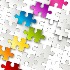 puzzle Hintergrund bunt regenbogen verbindung