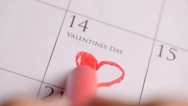 Valentines Day calendar