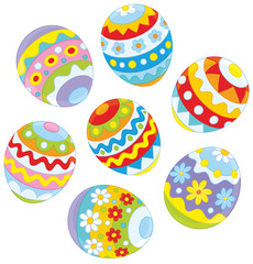 Decorated Easter eggs