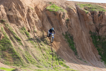 Fototapeta premium racer on a motorcycle