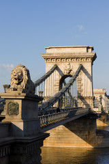 Fototapeta premium Szechenyi Lanchid Chain Bridge in Budapest