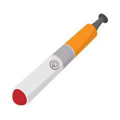 Electronic cigarette icon, cartoon style