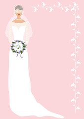 elegant bride card