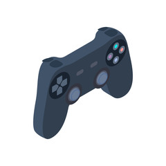 Game controller icon, isometric 3d style © juliars