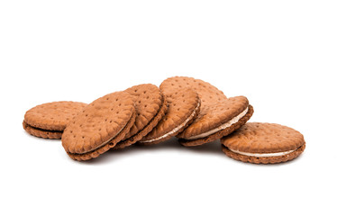 sandwich cookies isolated