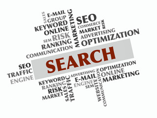 Search word cloud, Business concept