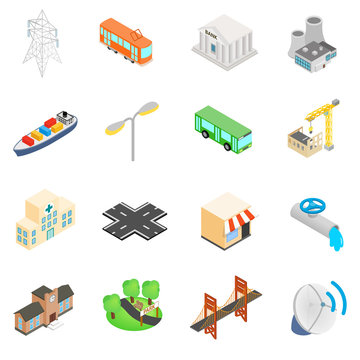 Infrastructure Icons set