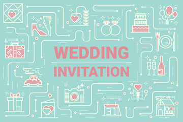 Wedding invitation card