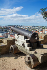 Fototapeta na wymiar Cannone - Castello Lisbona
