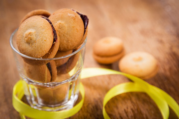 coockies in glass