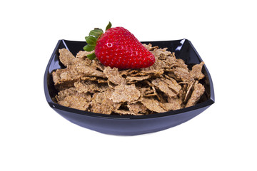 cereals and strawberry