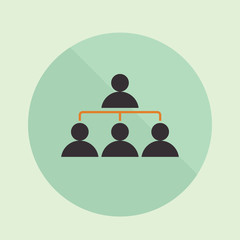 People icon. People vector illustration. People isolated background. Management team. Global business conceptual icon. Connection idea. Company icon. Financial pyramid icon