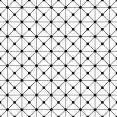 Seamless monochrome wired grid pattern