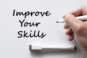 Improve your skills written on whiteboard