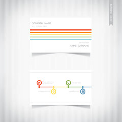 Business card template, vector eps10