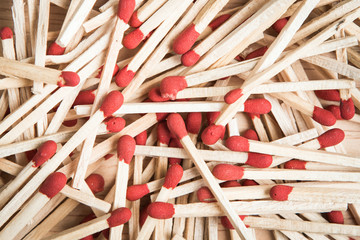 pile of match as a background