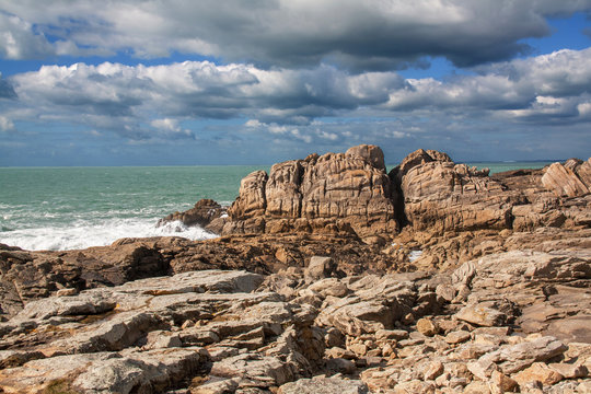 Site panoramique des rochers de Saint Gu&eacute;nol&eacute;, Bretagne, Finist&egrave;re, France