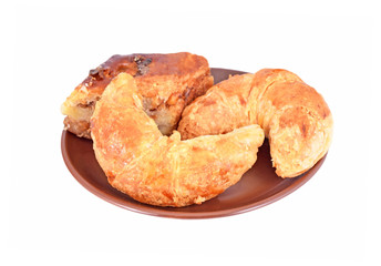 Homemade crescent roll with nut