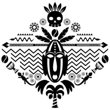 recommend clip art: African Abstract Tribal Illustration