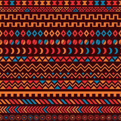 African Tribal Pattern Ethnic ornament