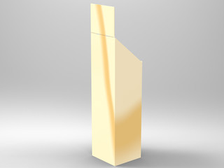 Promotional Store Shelf Stand 3D Render