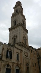 Fototapeta na wymiar Torre Campanella duomo di lecce