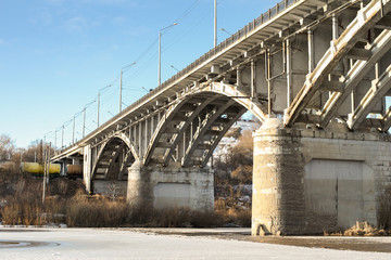 Fototapeta premium bridge over the river 