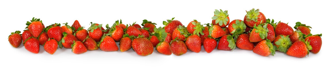 isolated  image of strawberry closeup