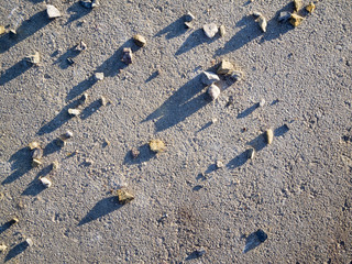 Pebbles concrete middle
