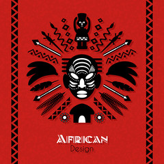 African Tribal Ethnic Art Background