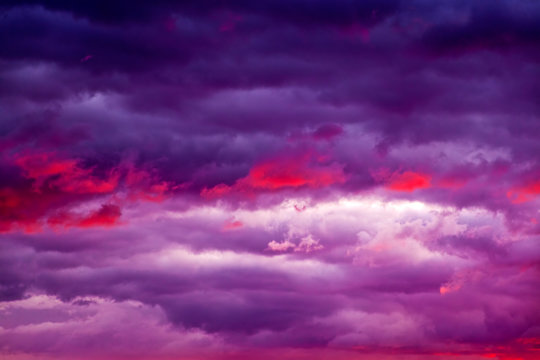 Pink and purple sky