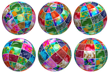 image of colored balls close-up