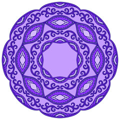 Vector color mandala.
