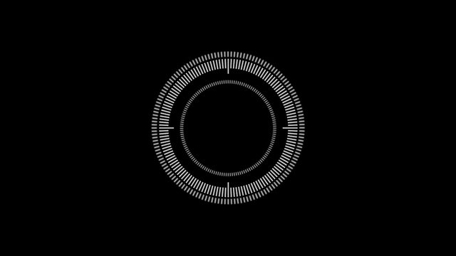 Leere Uhr auf schwarzem Hintergrund