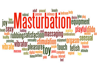 Masturbation, word cloud concept 3