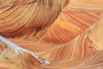 The Wave on a ice winters day