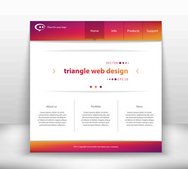 Abstract Creative concept vector website template. For modern web and mobile Applications isolated on background, interface, illustration design, business infographic and social multimedia icon. 