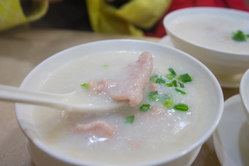 Hongkong congee with pork
