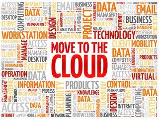 Move to the Cloud word cloud concept
