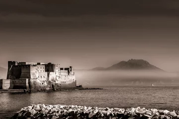Wandcirkels tuinposter Egg Castle in the Bay of Naples, Italy © Pierrette Guertin