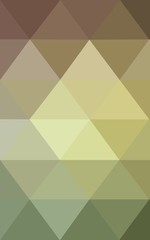 Multicolor red, green polygonal design pattern, which consist of triangles and gradient in origami style.