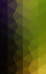Obraz premium Multicolor dark green, yellow, orange polygonal design pattern, which consist of triangles and gradient in origami style.