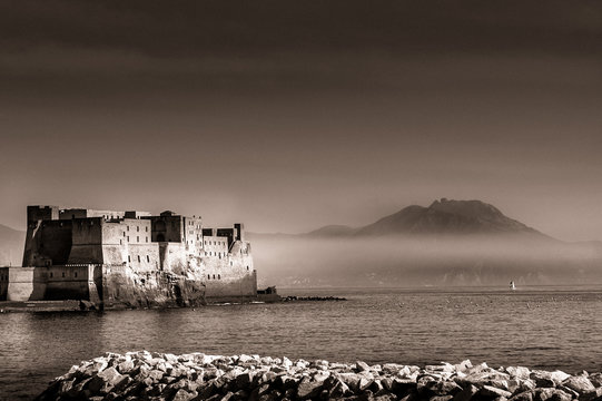 Egg Castle In The Bay Of Naples, Italy