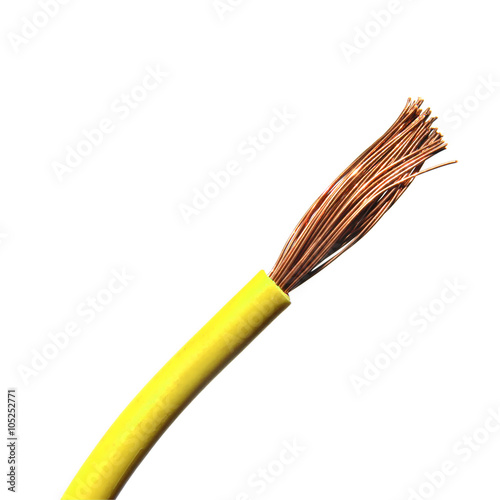 "Yellow electric wire" Stock photo and royaltyfree images on Fotolia