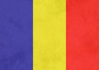 Romania Flag Vintage