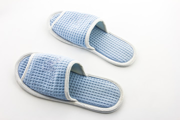 house slippers on white background