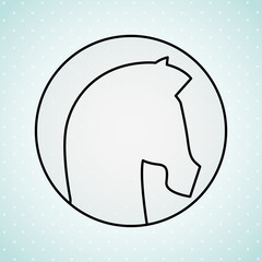 horse silhouette design 